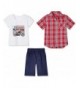 Sprout Star Check Shorts Cotton