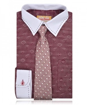 JAMES MORGAN Burgundy Paisley Hawnstooth