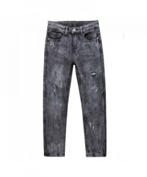 stretch denim Ripped Distressed childrens