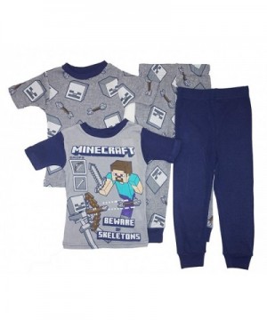 Minecraft Little Four Piece Pajama Gray