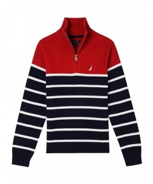 Nautica Boys Neck Stripe Sweater