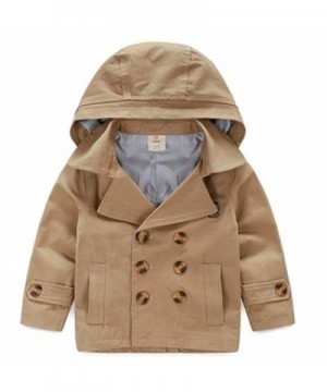 LJYH Toddler Classic Peacoat Hooded