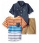 American Hawk Chambray Striped Henley