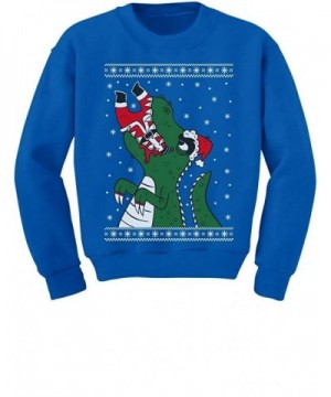 Santa Claws Christmas T Rex Sweatshirt