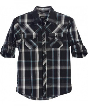 Gioberti Sleeve Plaid Checked Shirt