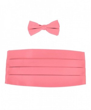 Pink Satin Tuxedo Bowtie Cummerbund