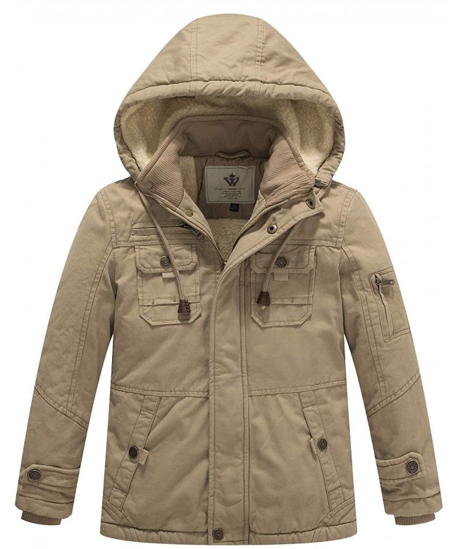 WenVen Girls Cotton Hooded Jacket