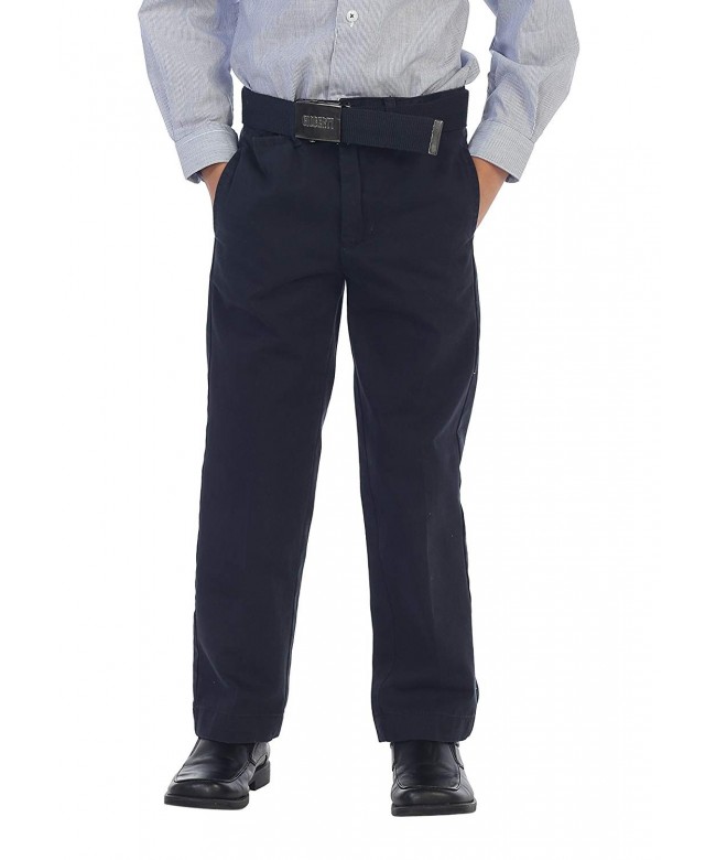Gioberti Belted Front Twill Pants