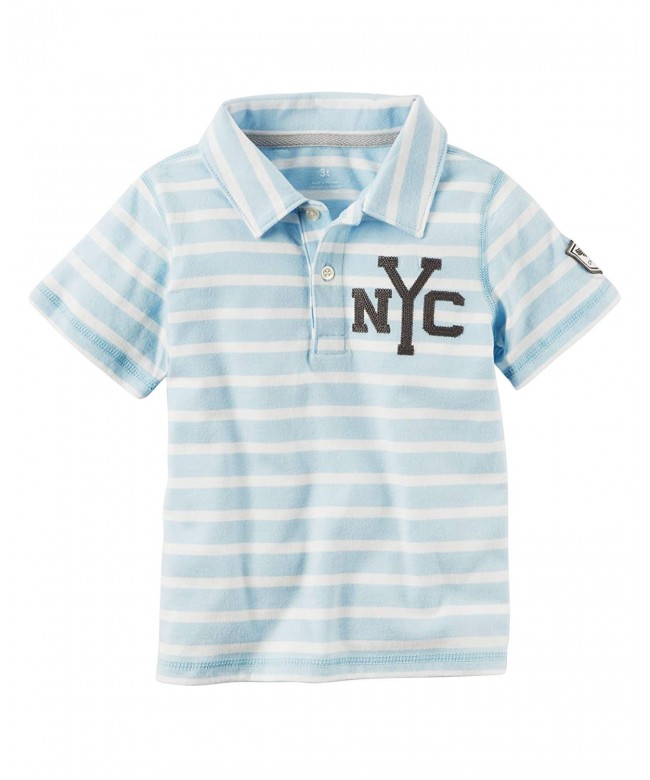 Carters Striped Athletic Jersey White