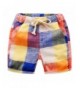 Motecity Boys Casual Shorts Plaid