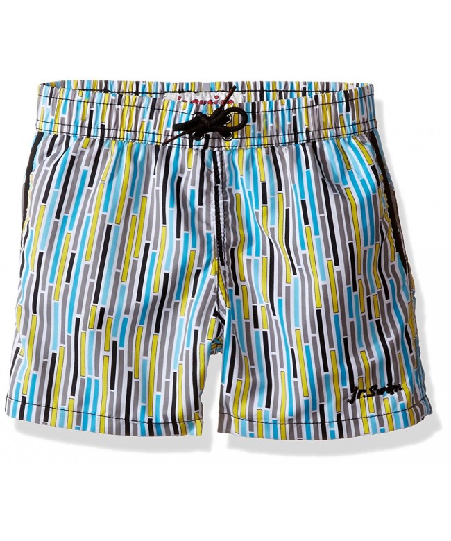 Jr Swim Boys Striped Trunks