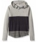 DKNY Sleeve Stripe Hooded Henley