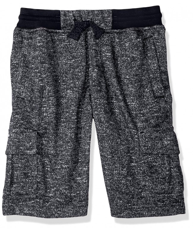 Southpole Boys Big Basic Light Jogger Shorts in Marled French Terry 