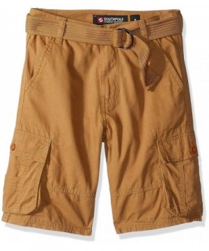 Southpole Belted Canvas Cargo Shorts