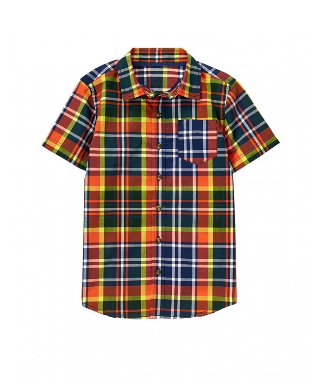 Crazy Boys Short Sleeve Button Shirt