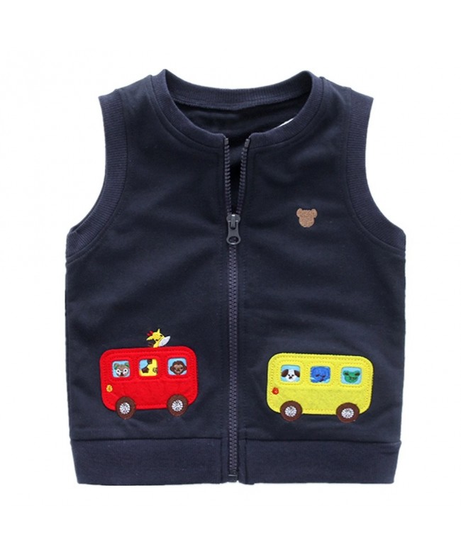 LittleSpring Little Boys Vest Cartoon