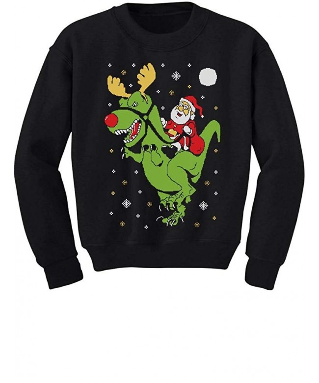 T Rex Santa Christmas Sweater Sweatshirt