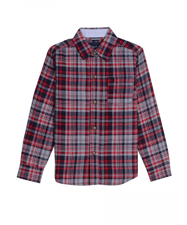 Nautica Sleeve Flannel Woven Shirt