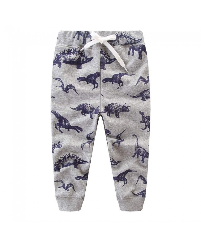 Jobakids Dinosaur Drawstring Elastic Sweatpants