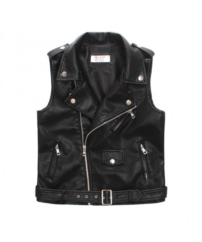 LJYH Leather Motorcycle Dress Casual