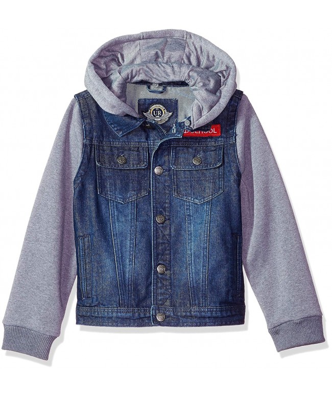 Boys' Denim Jacket - Dark Wash - C41894SY59U