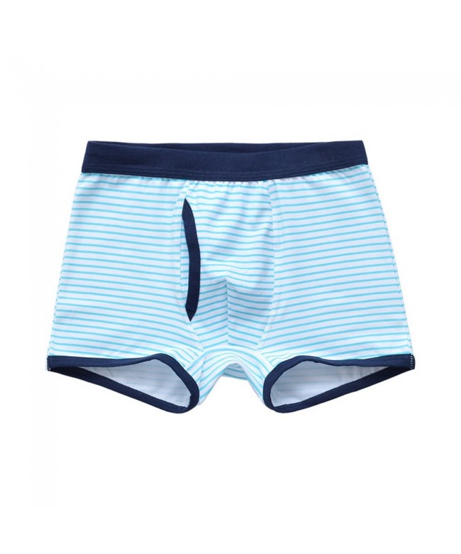 Boys Cotton Underwear Striped Boxer Briefs(Pack of 4) - CI1866D697Q