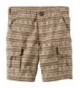 Carters Khaki Print Button Shorts