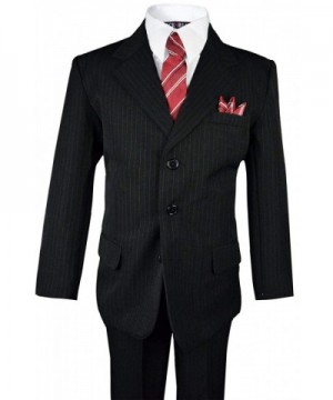 Black Bianco Boys Pinstripe Matching