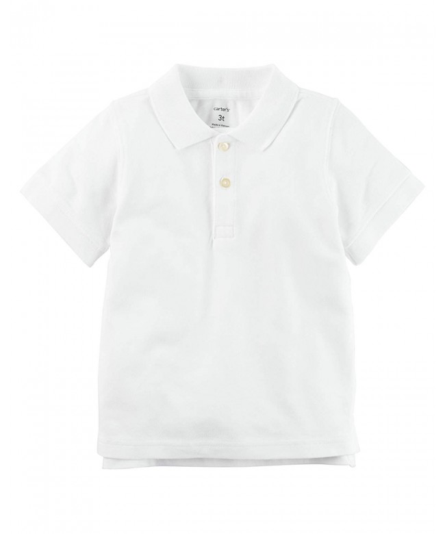 Carters Boys Short Sleeve White