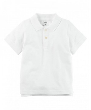 Carters Boys Short Sleeve White