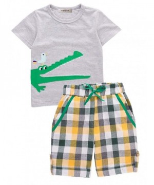 stylesilove Little Crocodile Plaid Shorts