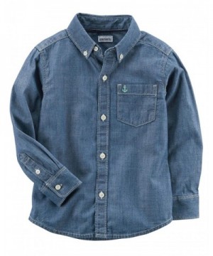 Carters Charters Sleeve Chambray Button Front