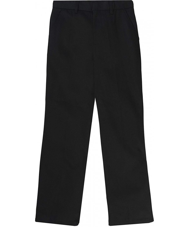 Boy's Long Pleated Pants - Black - CU11I7QN3DH