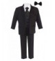 Little Gents Black Tuxedo Necktie