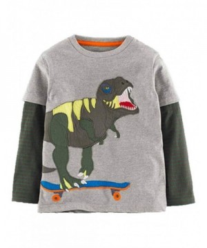 Mengmeng Sleeve Dinosaur T shirts Toddler
