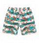 Aulase Shorts Drawstrings Striped Printed