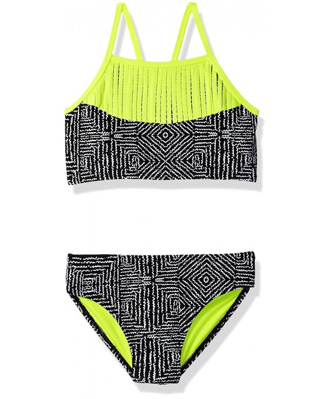 Freestyle Girls Big One Shoulder Two Piece Swimsuit