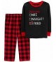 Carters 2 Piece Christmas Thermal Pajamas