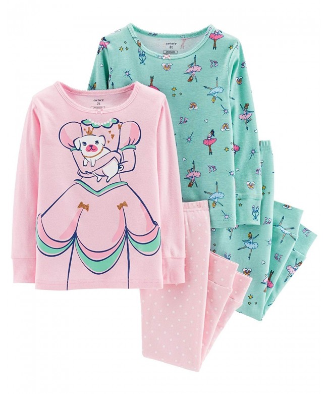 Carters Girls Pajamas Cotton Princess