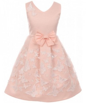 BluNight Satin Butterfly Flower Dress