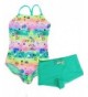 LEINASEN Swimsuits Colorful Printing Crossback