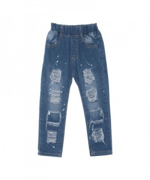 KISBINI Girls Rippped Jeans Pants