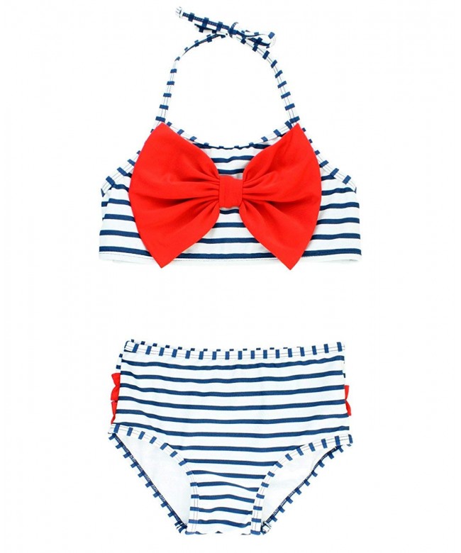 RuffleButts Little 2 Piece Swimsuit Ruffles