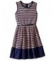 Beautees Girls Stripe Skater Dress