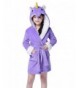 NEWCOSPLAY Plush Fleece Unicorn Bathrobe