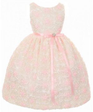 iGirlDress Little Girls Embroidered Flower