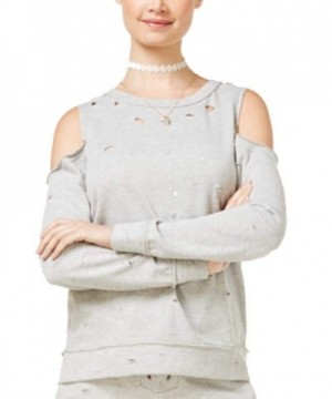 Almost Famous Juniors Cold Shoulder Sweatshirt