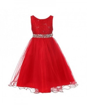 FREE FISHER Girls Sequins Formal